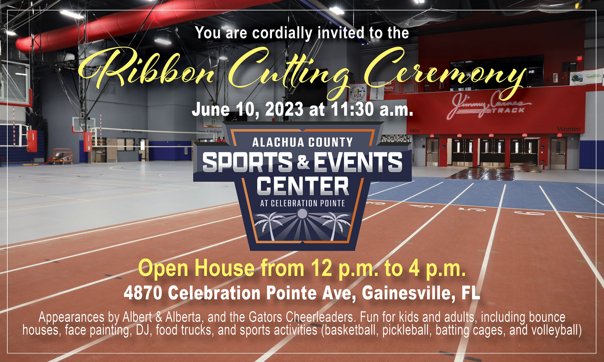 Alachua County’s Sports & Event Center Ribbon Cutting/Grand Opening