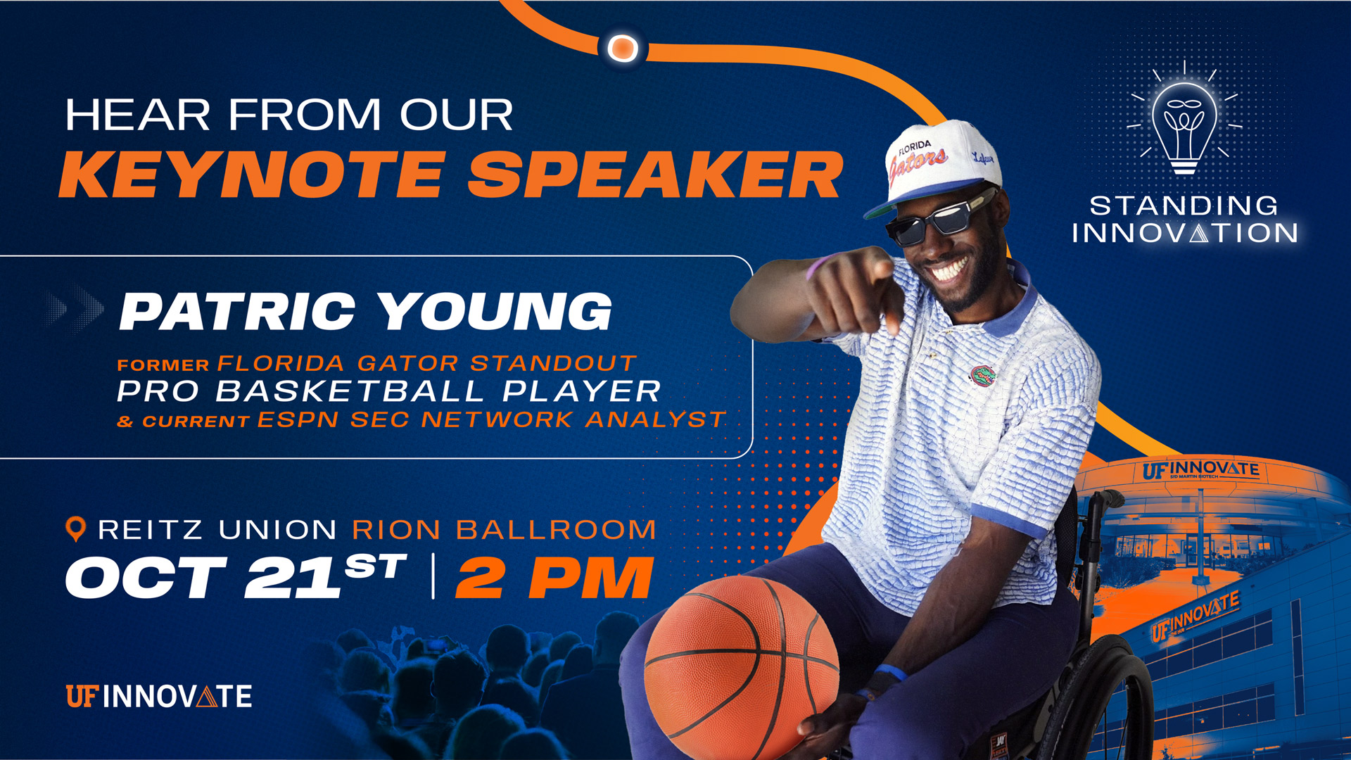 Patric Young to keynote UF Innovate event on October 21