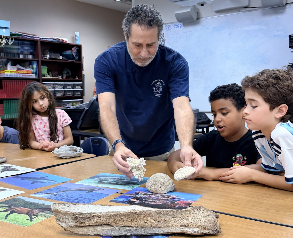 UF Geologist brings Earth Science to life for Millhopper Montessori 4th-graders